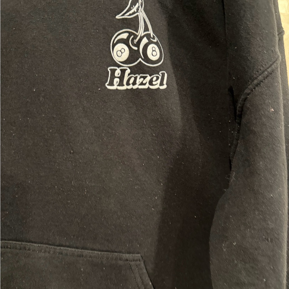 Hazel Men's Black Hoodie Sweater - Picture 2 of 7
